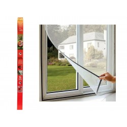 BURCASA 302622 Mosquitera Magnetica Ventana Desmontable Fibra de Vidrio Marron
