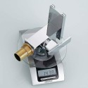 JTWEB Grifo Lavabo Led Cascada Mezclador Monomando Grifo Cromado con iluminacion