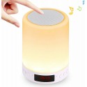 Altavoz Bluetooth con Luz Nocturna Sensor T&aacute;ctil L&aacute;mpara de Cabecera Port&aacute;til