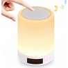 Altavoz Bluetooth con Luz Nocturna Sensor Táctil Lámpara de Cabecera Portátil