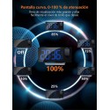 DESPERTADOR DIGITAL RADIO RELOJ FM PROYECTOR 180&ordm; ALARMA DUAL CARGADOR USB
