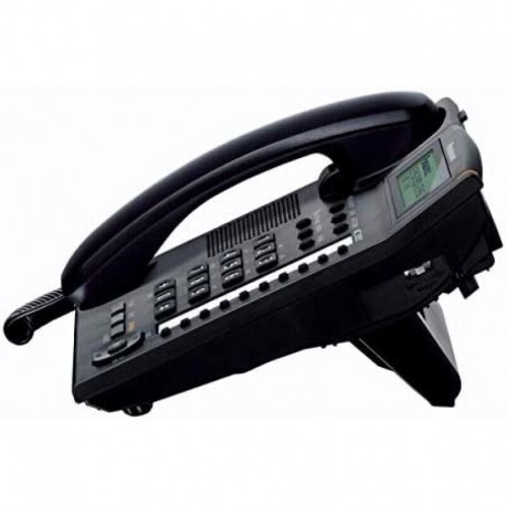 Panasonic KX-TS880 Tel&eacute;fono fijo con cable LCD, Entrada Jack, marcaci&oacute;n directa Color Negro 