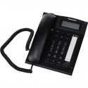 Panasonic KX-TS880 Tel&eacute;fono fijo con cable LCD, Entrada Jack, marcaci&oacute;n directa Color Negro 