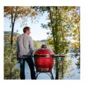 Kamado Joe&reg; Cl&aacute;sico Joe I Barbacoa de carb&oacute;n de cer&aacute;mica en Rojo Fuego