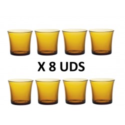 Duralex Lys Vermeil 1010DC04A0111. Pack de 2 Juegos de 4 vasos (cristal, 160 ml)