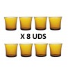 Duralex Lys Vermeil 1010DC04A0111. Pack de 2 Juegos de 4 vasos (cristal, 160 ml)