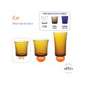 Duralex Lys Vermeil 1010DC04A0111. Pack de 2 Juegos de 4 vasos (cristal, 160 ml)