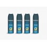 Babaria - 4 X Desodorante Spray Splash, Protege e Hidrata, Sin Aluminio