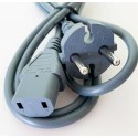 CABLE DE 1 METRO C13 A AC 10 A 220 V GRIS TV XBOX