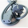 CABLE DE 1 METRO C13 A AC 10 A 220 V GRIS TV XBOX