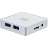 T'nB HUB4USB3 Nodo - Concentrador USB 3.0 (3.1 Gen 1) Type-A, 5000 Mbit/s